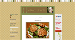 Desktop Screenshot of alisonslunch.com